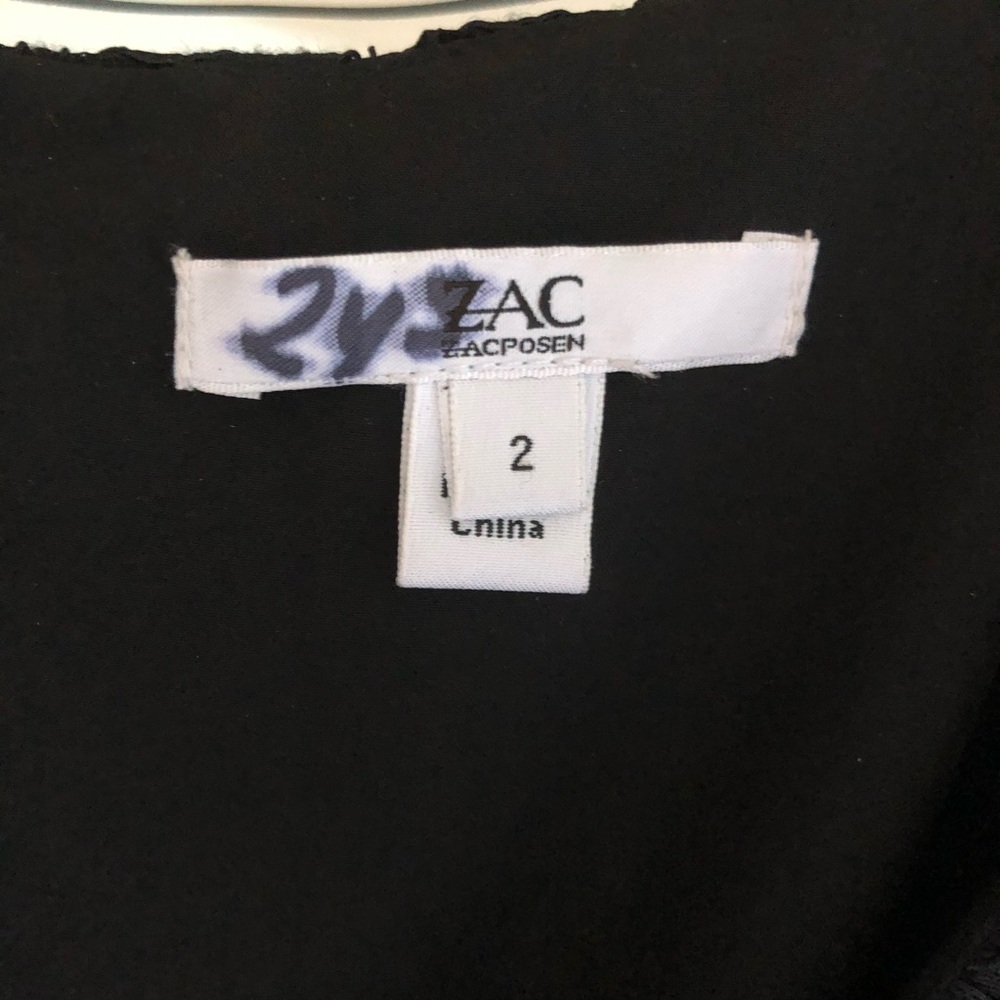 $990 Zac Posen Terry Lace Puff-Sleeve Cocktail - Picture 7 of 12